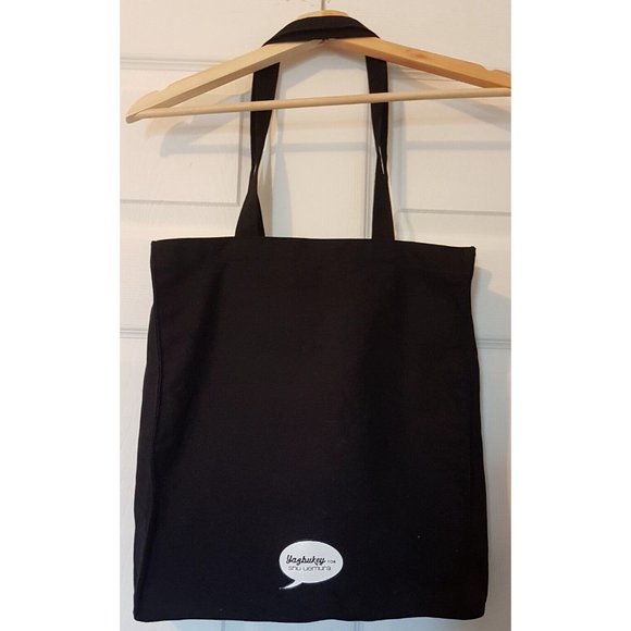 Yazbukey for SHU UEMURA Canvas Tote Bag Purse I Love My Shu Shu Black - Picture 2 of 9